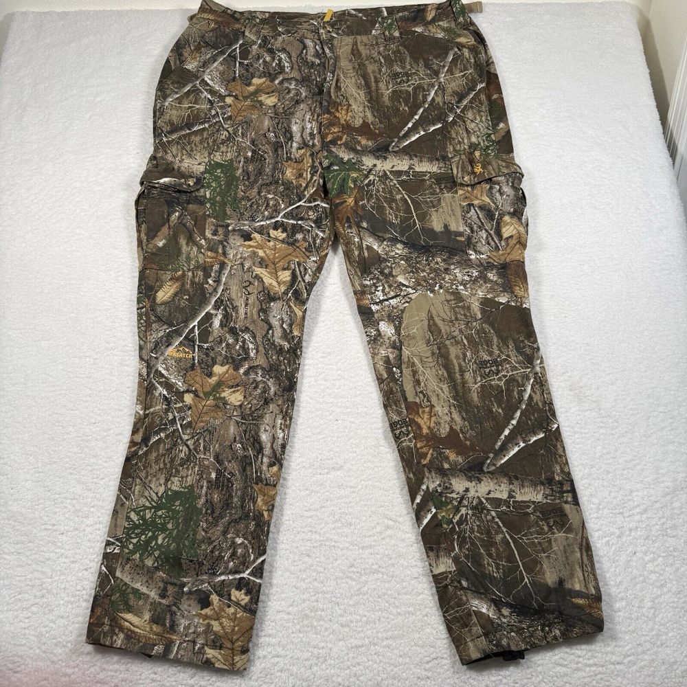 Browning Realtree Pants Men 2XL Camo Cargo Hunting Outdoor Cotton Edge Y2K Skate